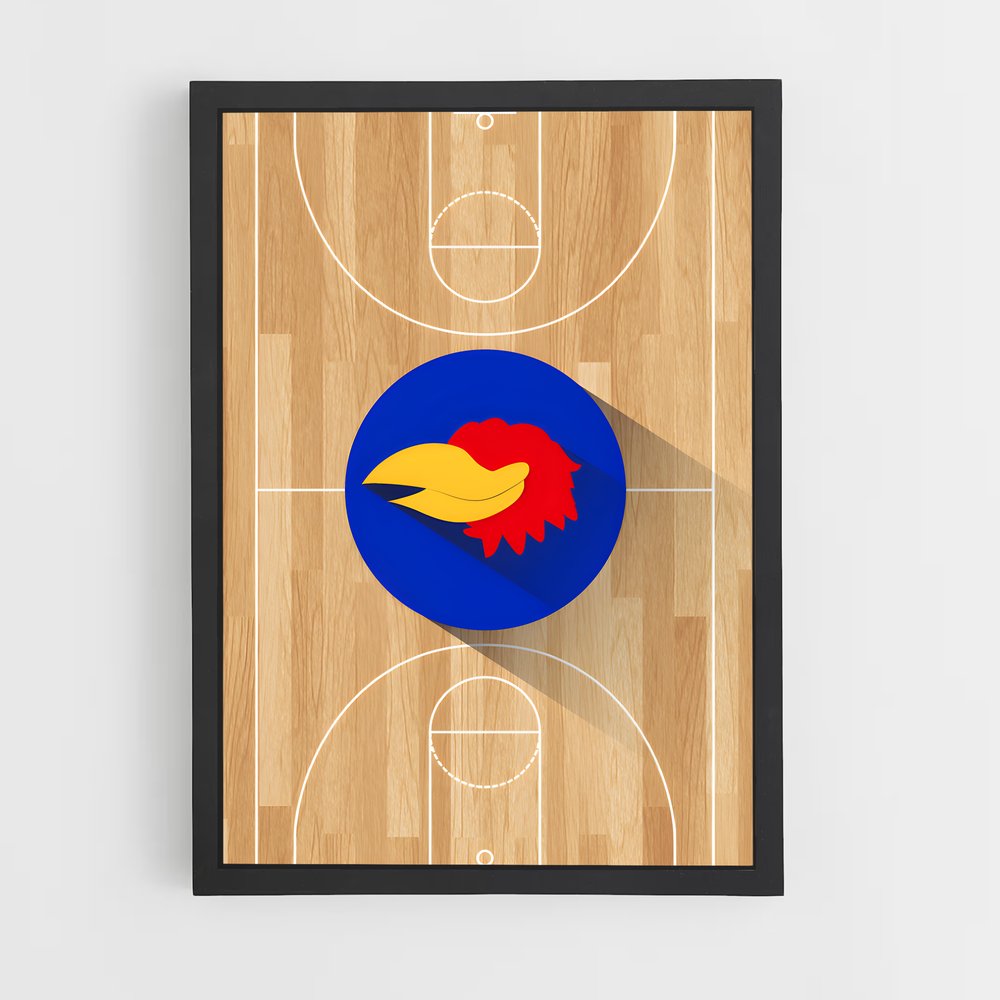 Poster Kansas jayhawks – affiche Basketball (vue 2)